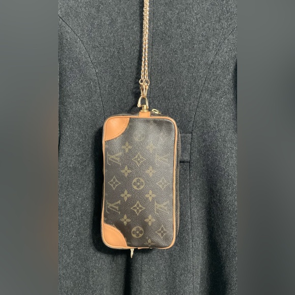 LOUIS VUITTON CLUTCH BAG 2WAYS ✅AUTHENTIC - Picture 6 of 12